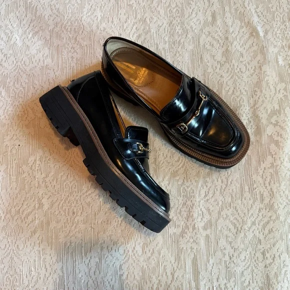 Sam Edelman Laurs lug-sole tailored loafer flats - Picture 3 of 13